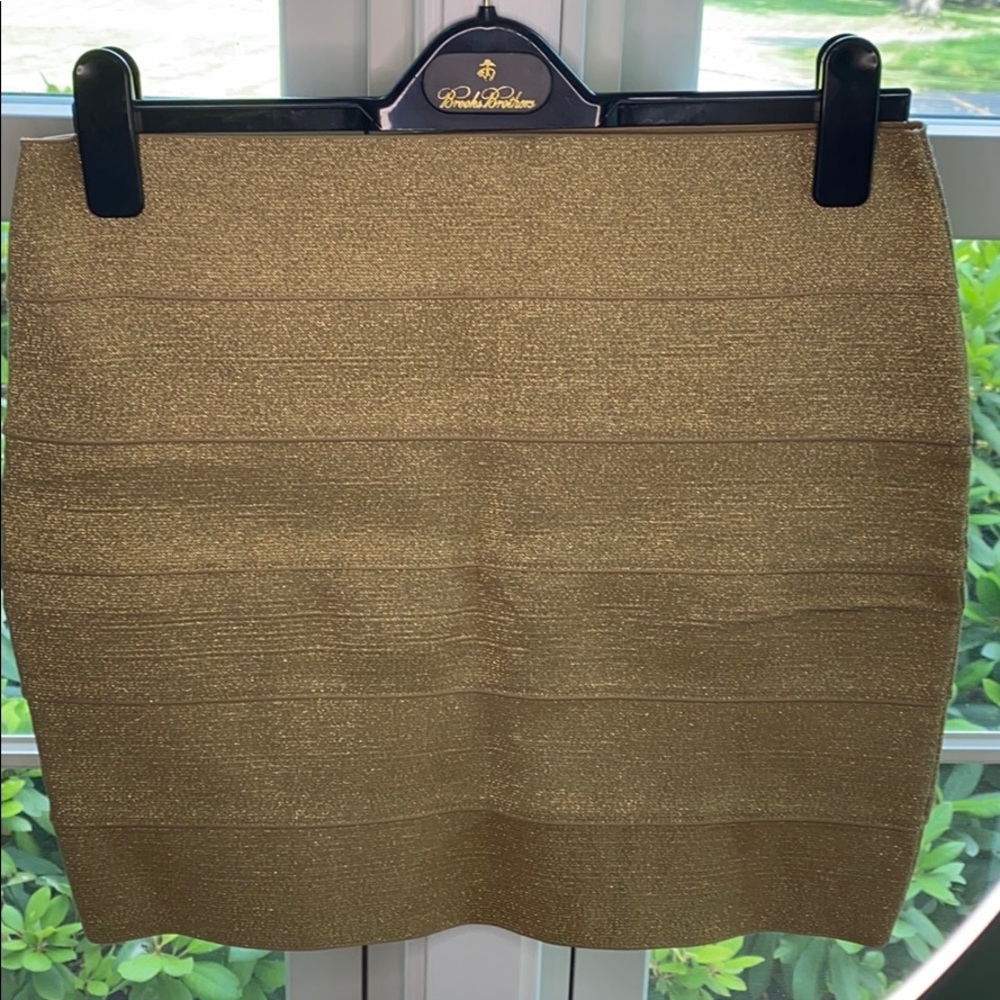 Gold Bandage Skirt